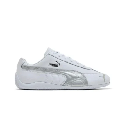 Puma White & Silver